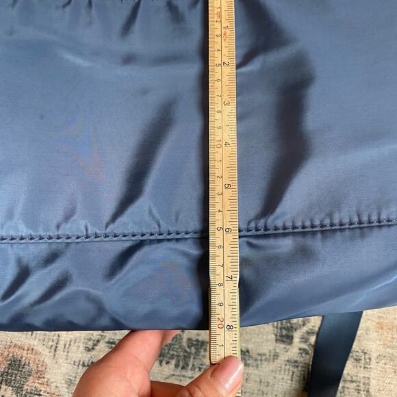 Madden Girl Nylon Duffle Bag Blue Overnight Bag 15x13 Travel - Picture 8 of 8